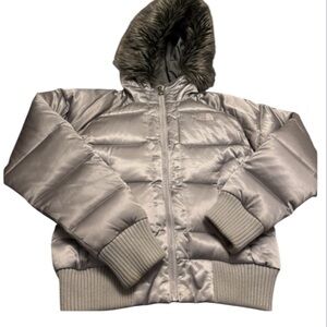 The North Face Silver Puffer Jacket